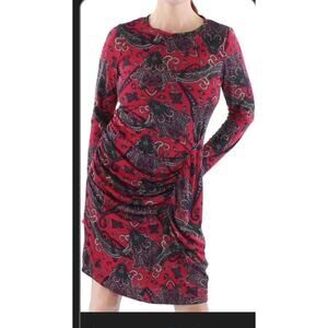 Ralph Lauren paisley mini ruched dress Size 8